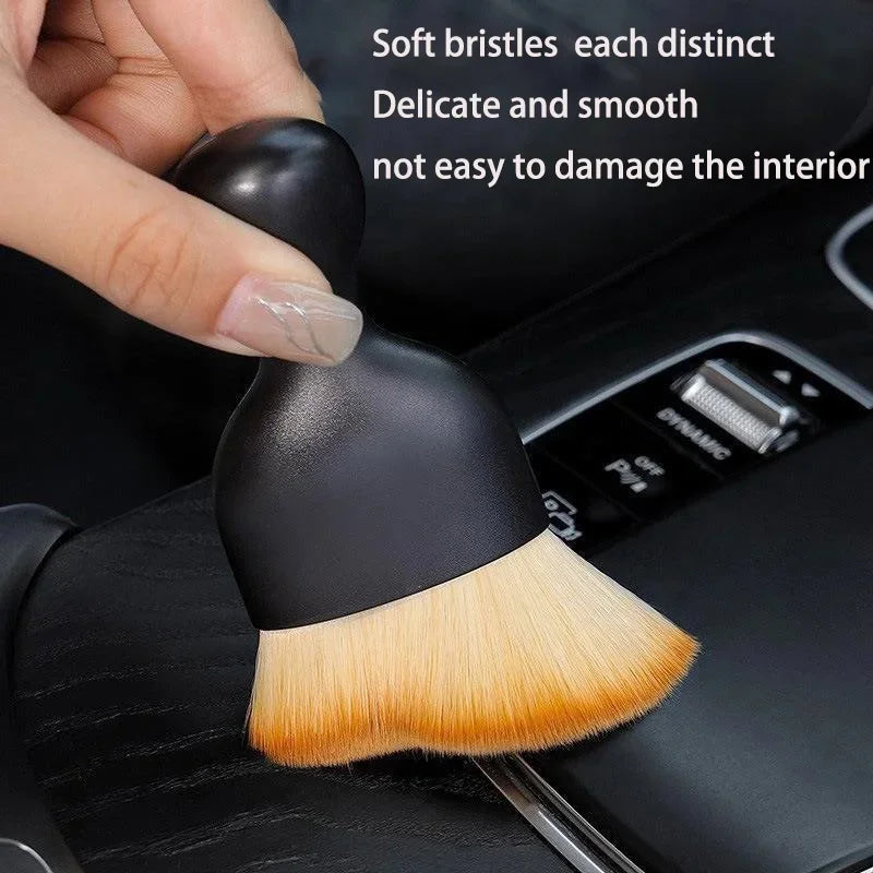 Factory Price Custom Logo Soft Portable Car Cleaning Brush Nylon Tool Qme