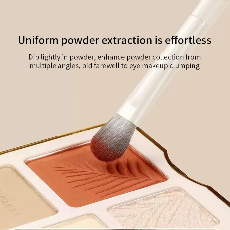 5 8 Natural Eye Makeup Brushes Detail Eyeshadow Brush White Ultra Qme