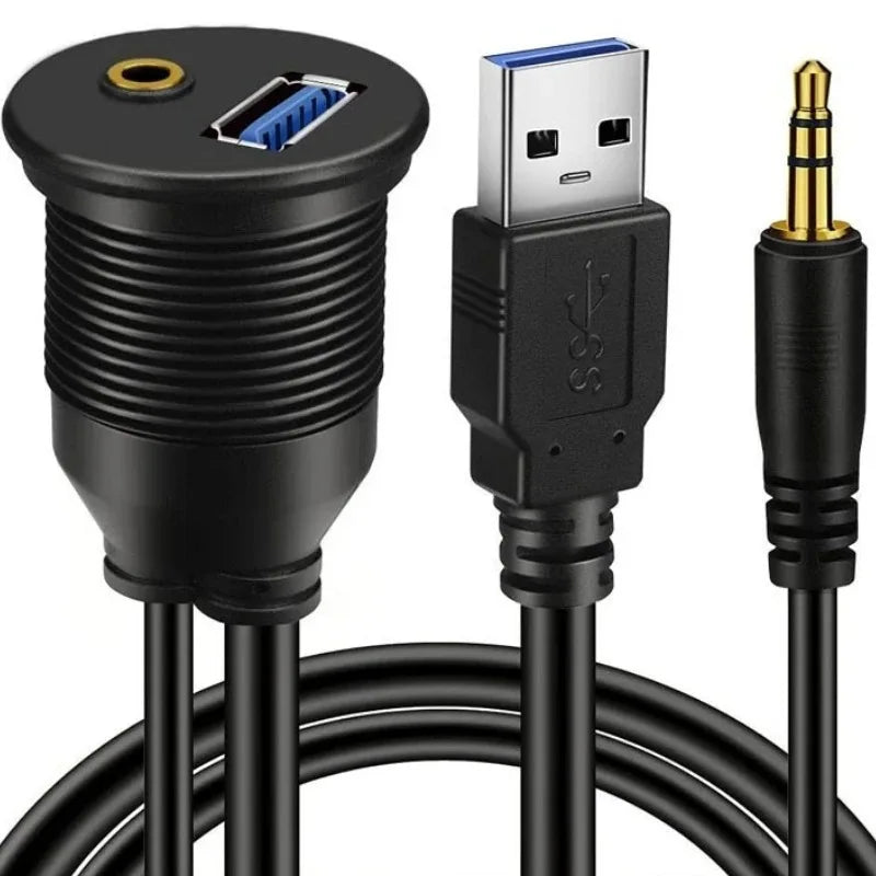 USB3.0 to Micro-B Cable for Industrial Cameras Mobile Hard Drives with Screw Lock High-Speed Data Transfer Cord Qme