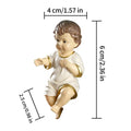 Baby Jesus Figurine Holiday Resin Nativity Ornaments Miniature Catholic Christian Statue Figurines Home Families Decors Qme as shown