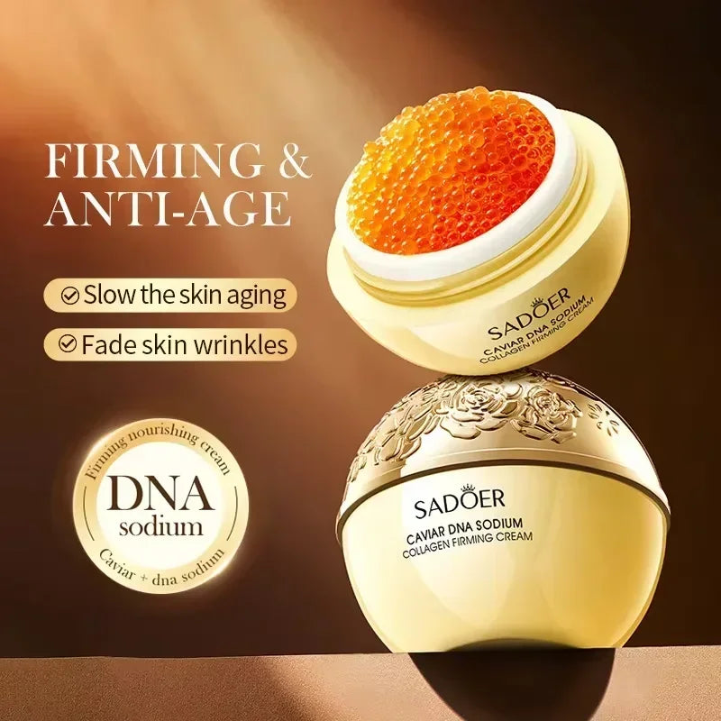Face Cream Collagen Pearl Firming Lift Fade Fine Lines Caviar Qme