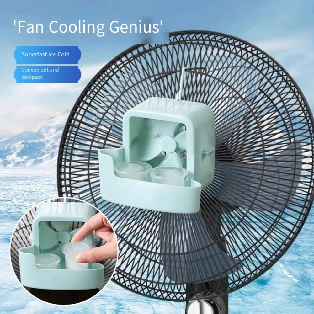 1Pcs Portable Fan Cooler With Ice Cup Cooling Accessory Summer Small Humidifier Quick Cooling Electric Fans Floor Fan Ice Cooler Qme