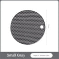 Multifunctional Kitchen Silicone Tableware Mat Hot Dishes Heat Resistant Pads Non Slip Pot Holders Kitchen Counter Accessories Qme Small Gray Currency