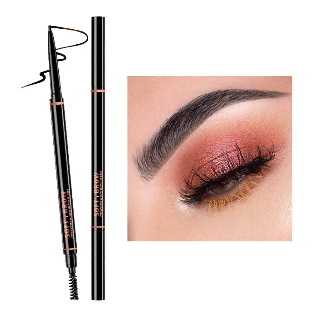 Microblading Eyebrow Pen 1 Waterproof Pencil Brush Professional Qme black China Mainland
