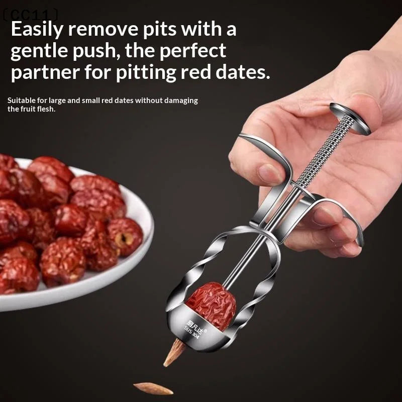 Stainless Steel Red Date Pitter Jujube Corer Cherry Olive Fruit Qme Default Title
