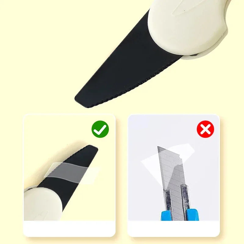 Mini Double-headed Unpacking Knife, Express Package Unpacking Special Knife Multi-function Sickle Type Qme