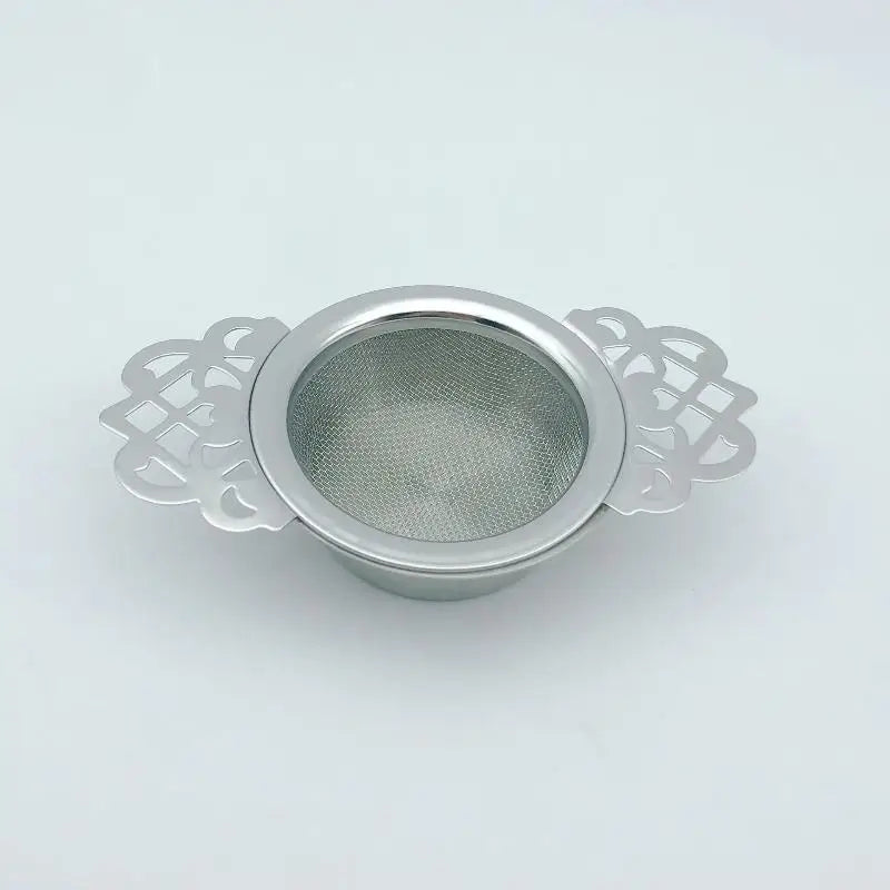 Double-layer Fine Mesh Tea Strainer Stainless Steel Filter Sieve Qme A