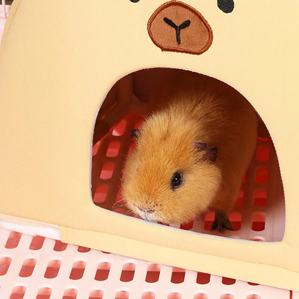 Hamster Bed Cooling Waterproof Tent Small Animal Cage Chinchilla Qme