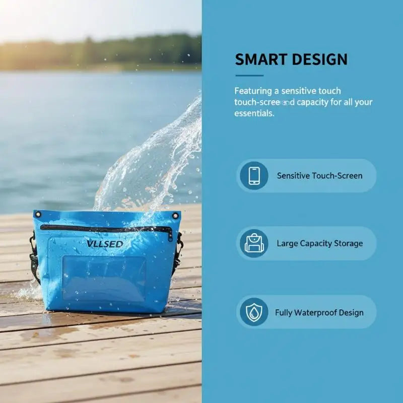 Dry Bag Touch Screen Waterproof Bags Shoulder Mobile Phone Drifting Qme