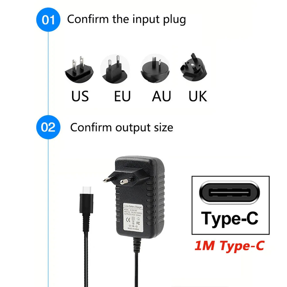 DC Power Supply TYPE-C 9V 1A 1.5A 2A 2.5A 3A OEM EU US UK AU Plug 220V To 110V Audio Adapter 9V 1000mA 1500mA 2000mA 3000mA Qme