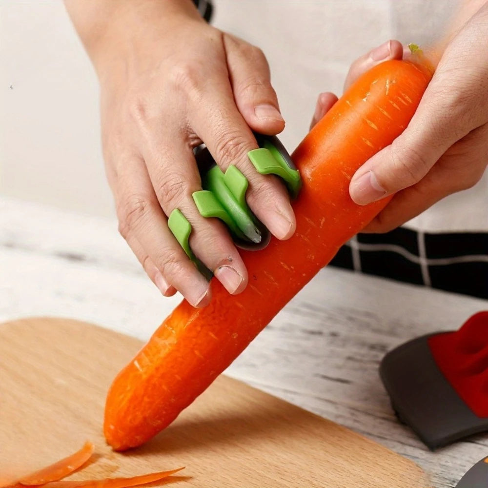 Practical Fruit Vegetable Peeler Set 1/3/5Pcs Stainless Steel with Rubber Grip Ergonomic Kitchen Peeling Tool Qme