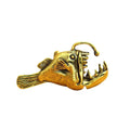 Brass Ocean Anglerfish Watching Fishes Sea Animals Model Fishbowl Decoration Miniatures Kids Toys Qme Copper
