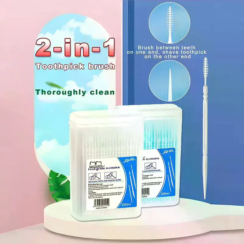 High-end Disposable Toothpick Brush Ultra-fine Portable Family Box Qme