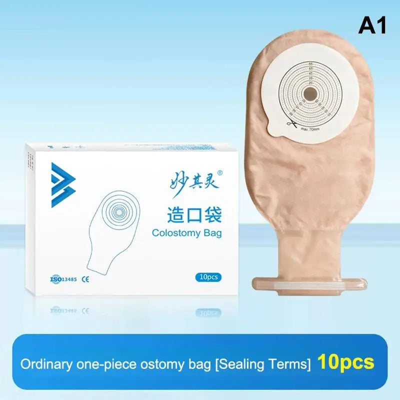 One-piece 20- Cut-to-fit Ostomy Bags Drain Valve Closure Qme A1
