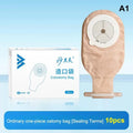 One-piece 20- Cut-to-fit Ostomy Bags Drain Valve Closure Qme A1