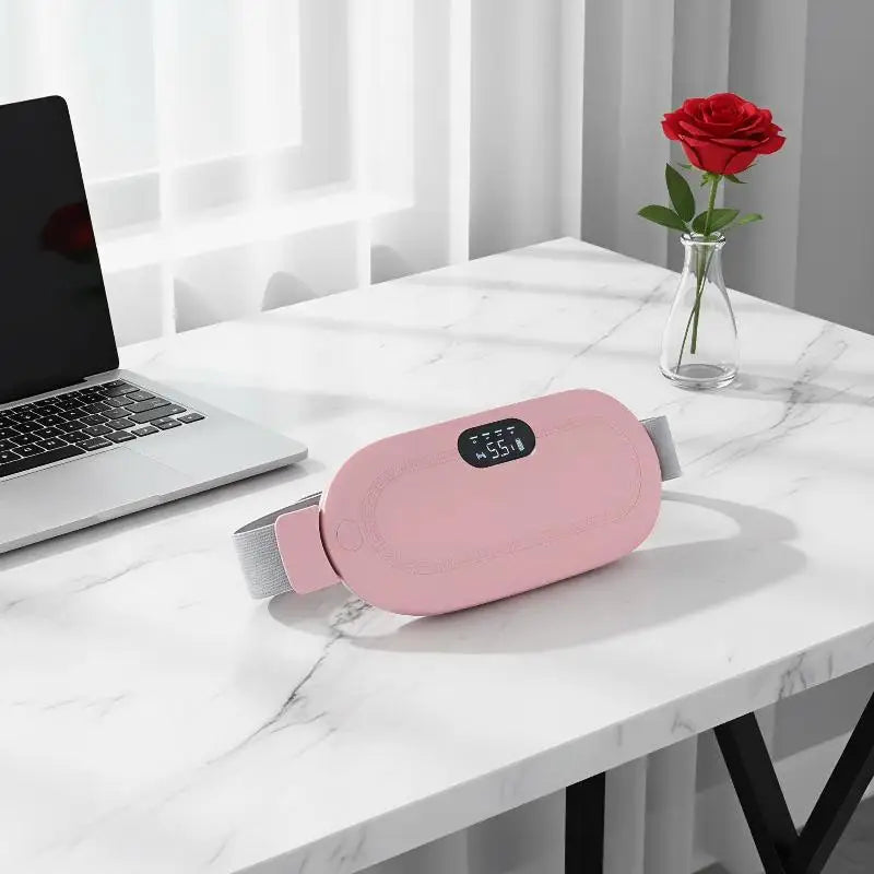 Portable Electric Waist Massage Belt Vibration Infrared Heat Qme