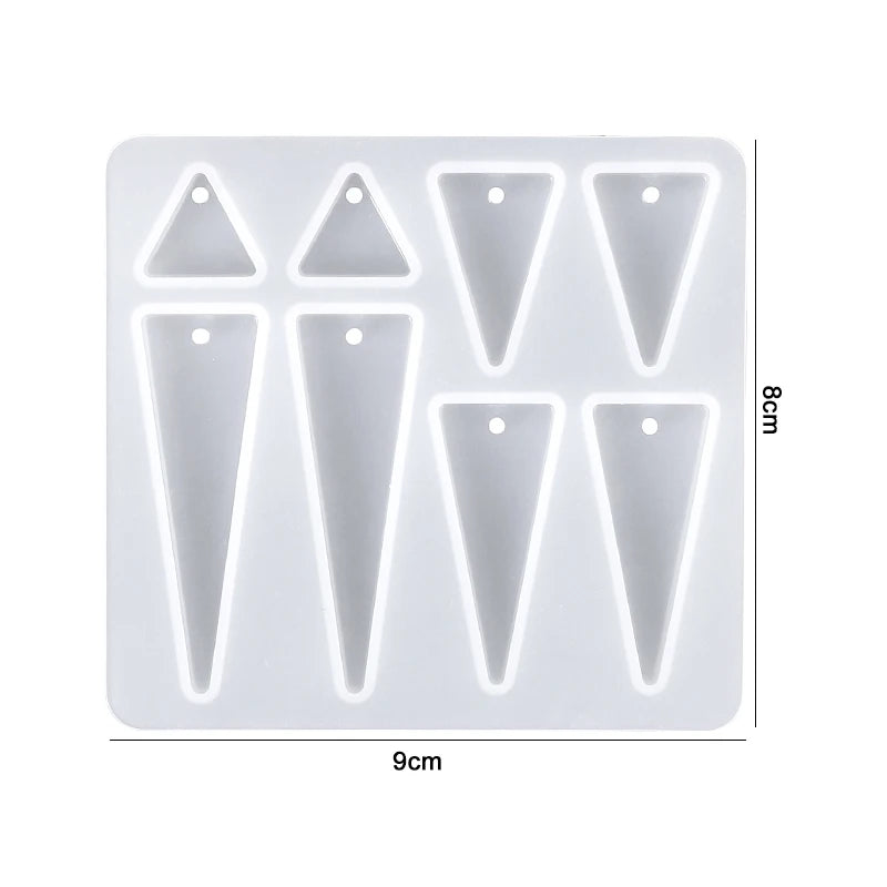 Earring Resin Silicone Molds Pendant Epoxy DIY Craft Women Earrings