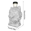 Whiskey Decanter Glass Wine Bottle Wolf-head Profile Spirit Bar Tool Qme China Mainland Clear