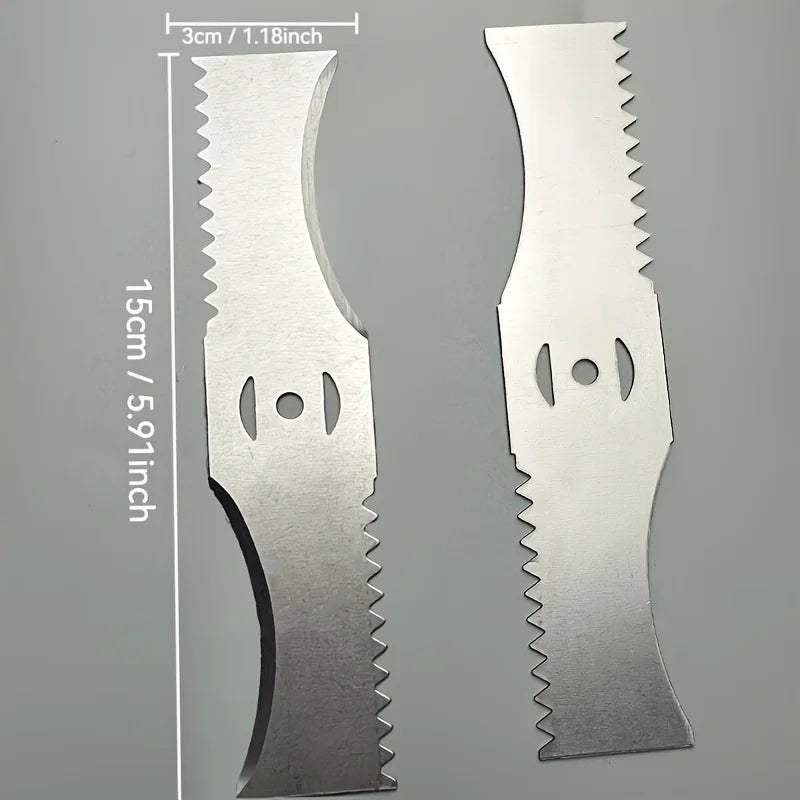 3Sets 150mm Arc Shaped Toothed Blade Universal Fit for Small Lithium Battery Lawn Mowers Trimmers Garden Cutting Machine Tools Qme