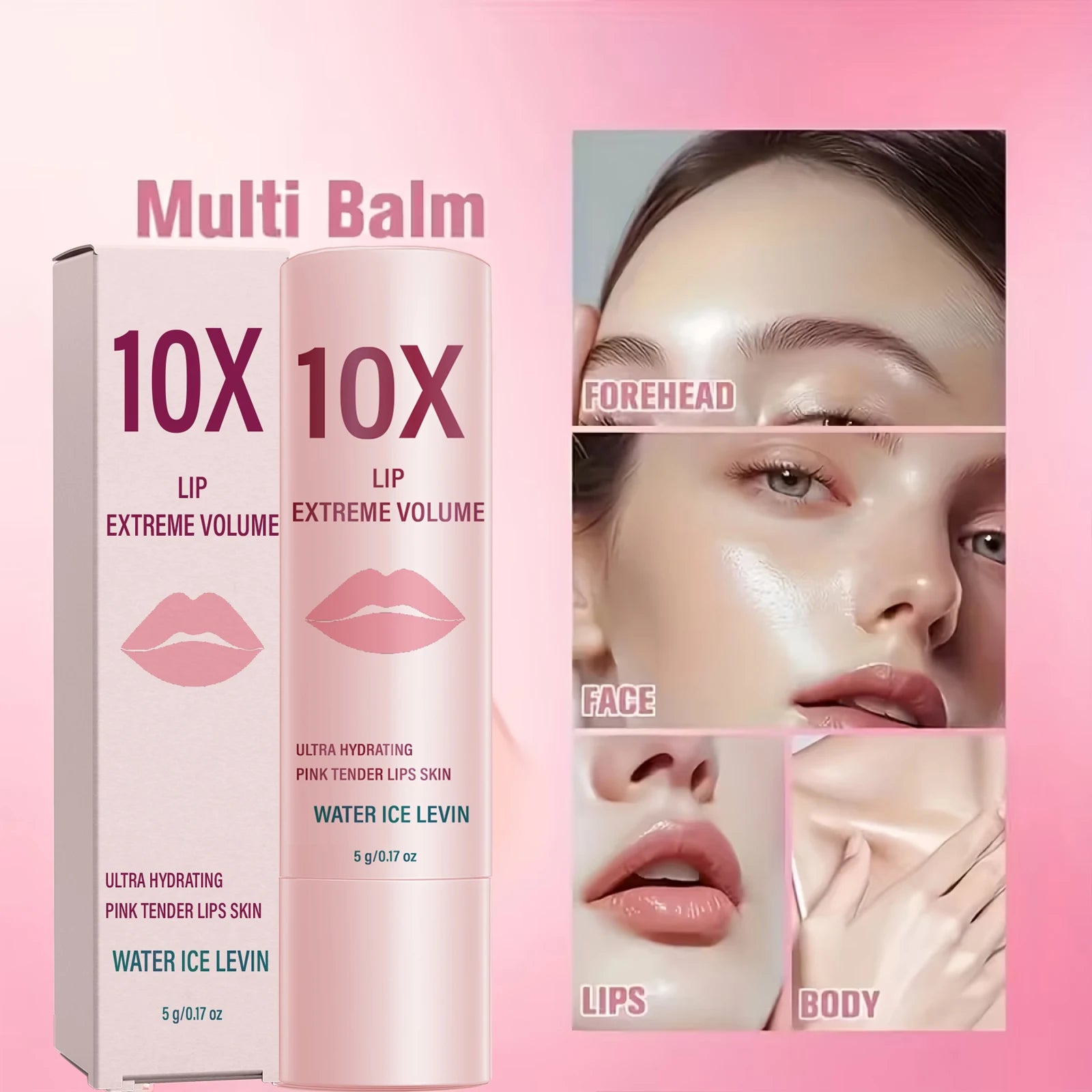 Lip Plumping Cream 10X Extreme Volume, Ultra Hydrating for Tender Lips Qme