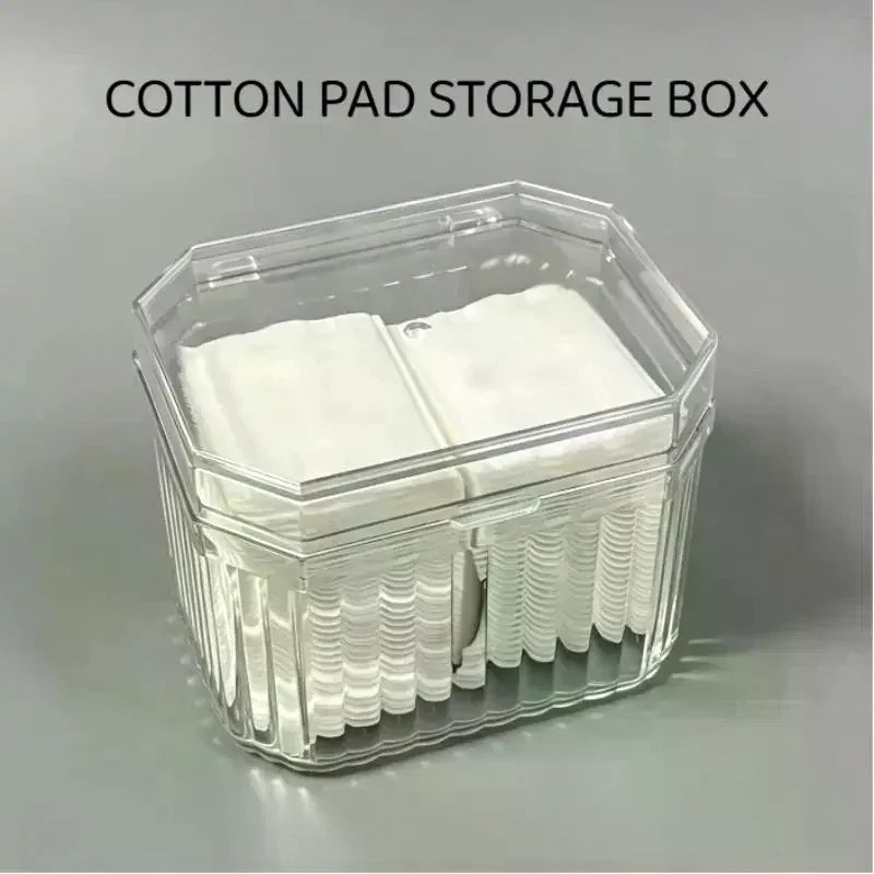 1Pcs Multifunctional Storage Box For Storing Makeup Cotton Cotton Swabs Hair Cords Hair Clips Tissues And Other Items Qme