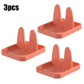 Foldable Pot Holder Plastic Spoon Holder Vertical Kitchen Storage Rack Suitable For Ladle Forks And Lid Rack Storage Rack Qme pink-3pcs