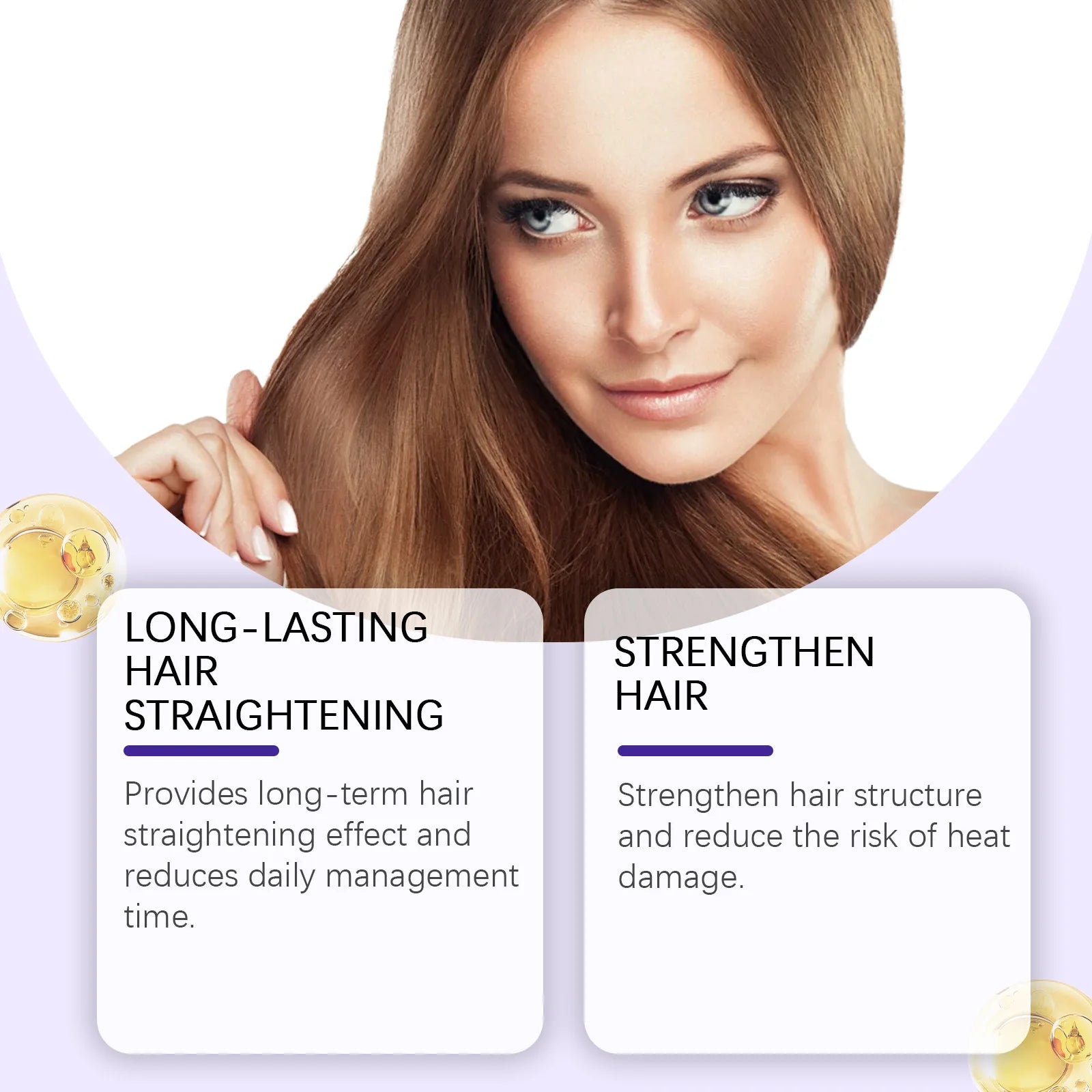Anti Frizz Straightening Hair Cream Deeply Nourish Improve Dry Split Ends Reduce Breakage Smooth Conditioner Keratin Hair Mask Qme