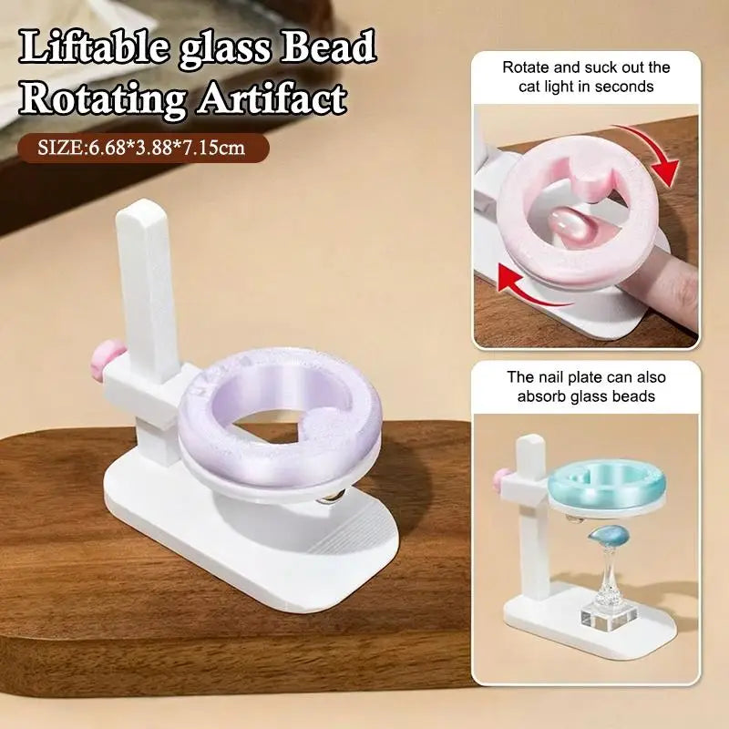Cat Eye Nail Magnet Tool Automatic Strong Magnetic Ring Adjustable Qme Purple