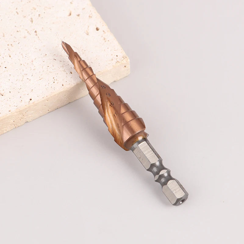 Hardened M35 Cobalt Step Drill Bit Stainless Steel Pagoda Hole Opener Qme
