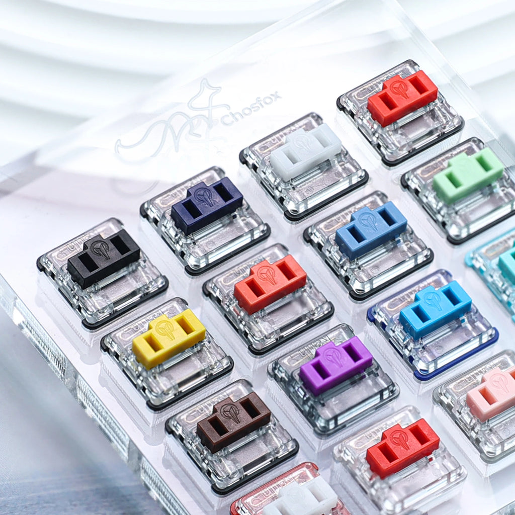 Acrylic 16-key Switch Tester Reduce Stress Kailh Choc Switch Linear/Tactile/Clicky/Silent Switch(Subject to the Actual Product) Qme
