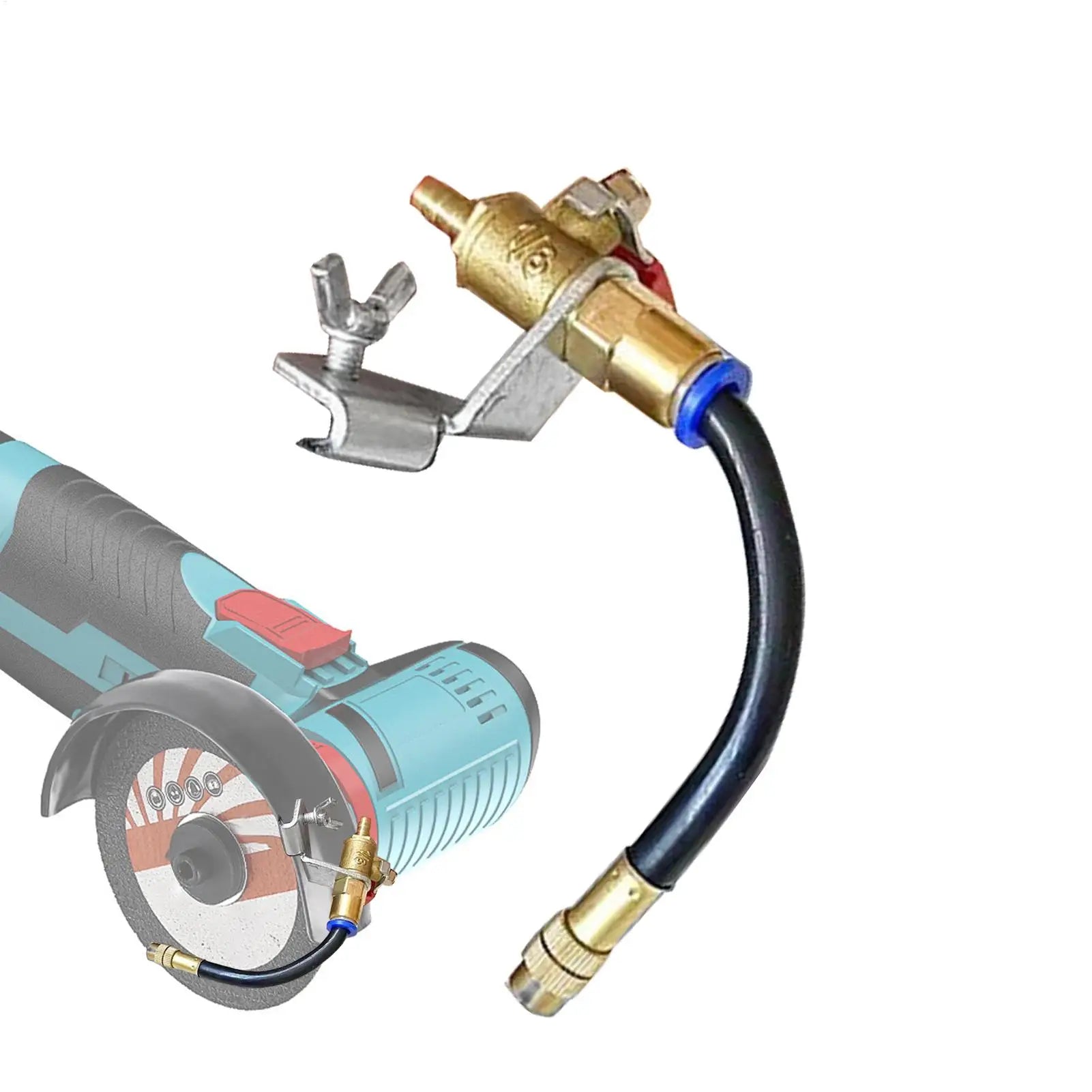 Dust Remover Water Sprayer 2-Mode Rustproof Coolant Attachment Angle Grinder Misting System for Tile Marble Brick Work Qme
