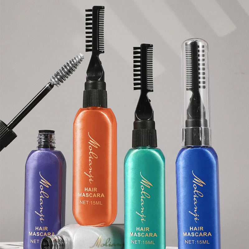 Disposable Hair Dye Long-lasting Highlight Mascara Dual-use Easy Qme