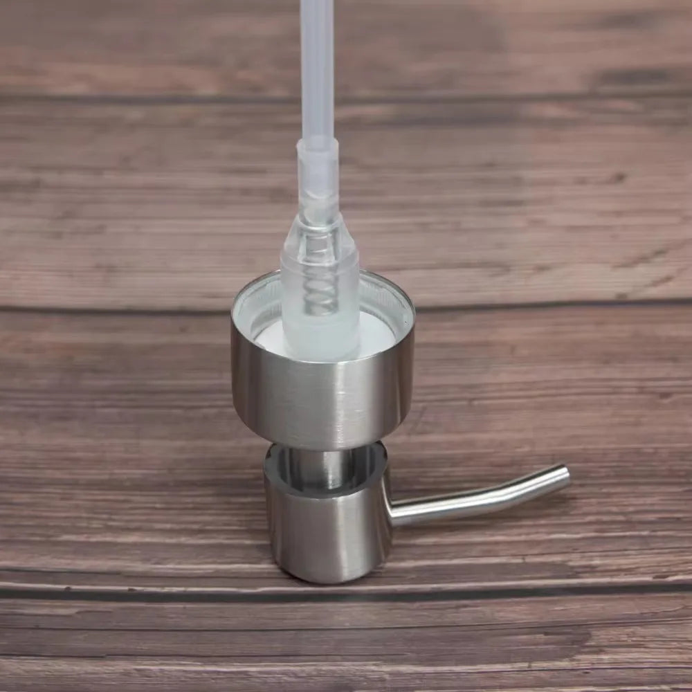 304 Stainless Steel Hand Liquid Soap Pump Dispenser Head Nozzle Qme