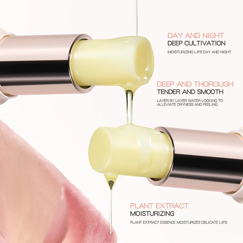 Vitamin E Lip Balm-Floral Flavored, Beeswax With Squalane Lip Care, Long-Lasting Effect, Non-Sticky, Soothing & Nourishing Qme