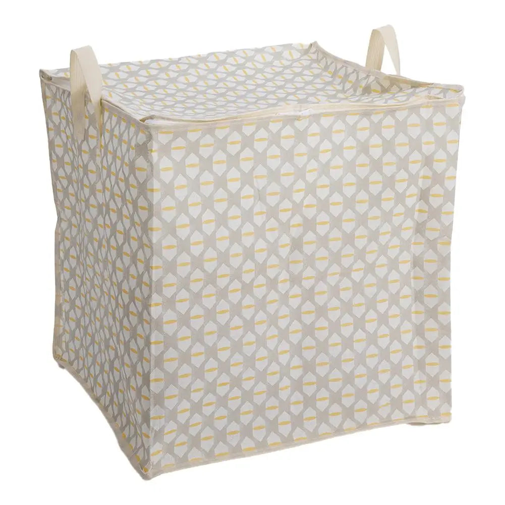Non-woven Quilt Storage Bag With Lids Zipper Foldable Clothes Quilt Bins Container Large Capacity Dust-proof Bag Organize Qme 110L