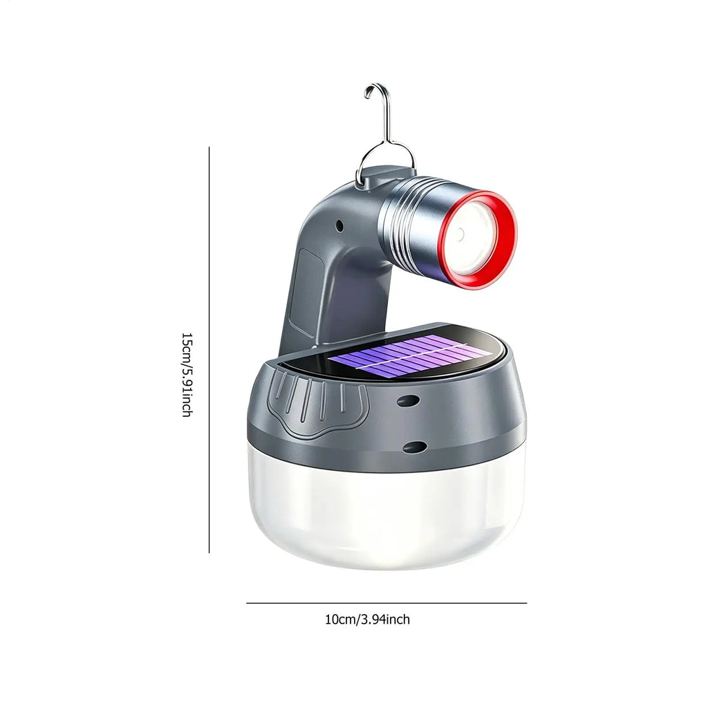 Solar Light Camping Portable Table Lamp USB Rechargeable Powered Qme