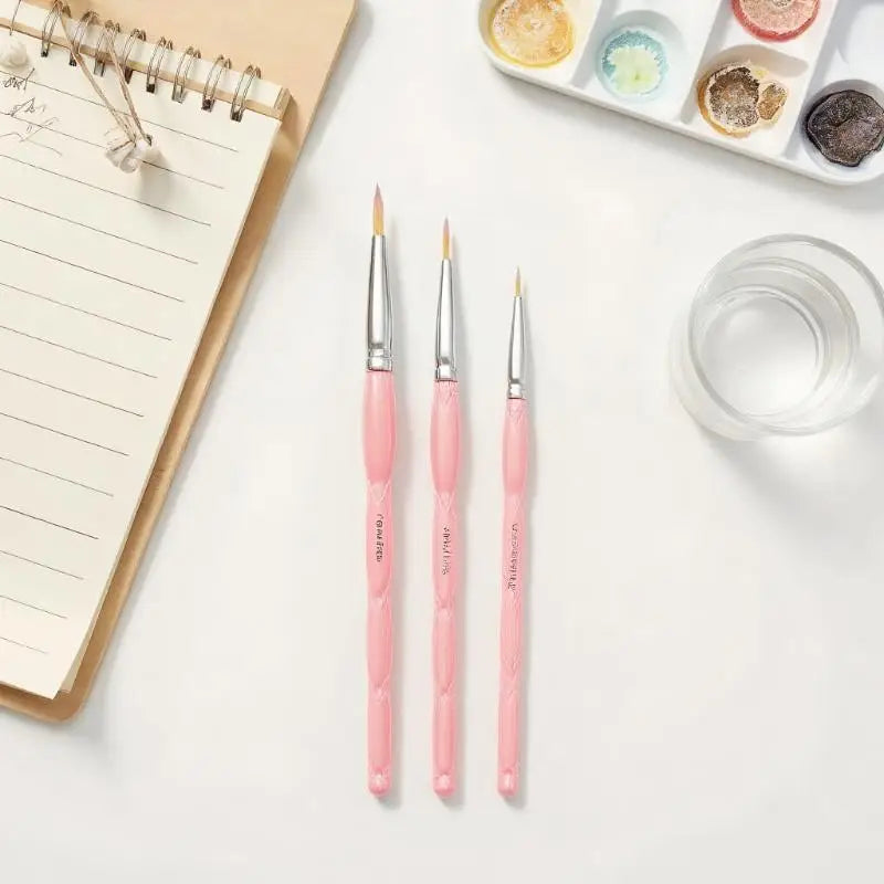 Precision Nail Art Liner Brushes Fine Detailing Tools UV Gel Polish Qme