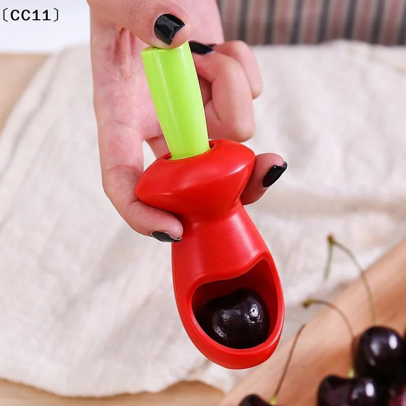 Kitchen Tool Cherry Seed Remover Pitter Non Slip Grip Home Baking Jam Qme