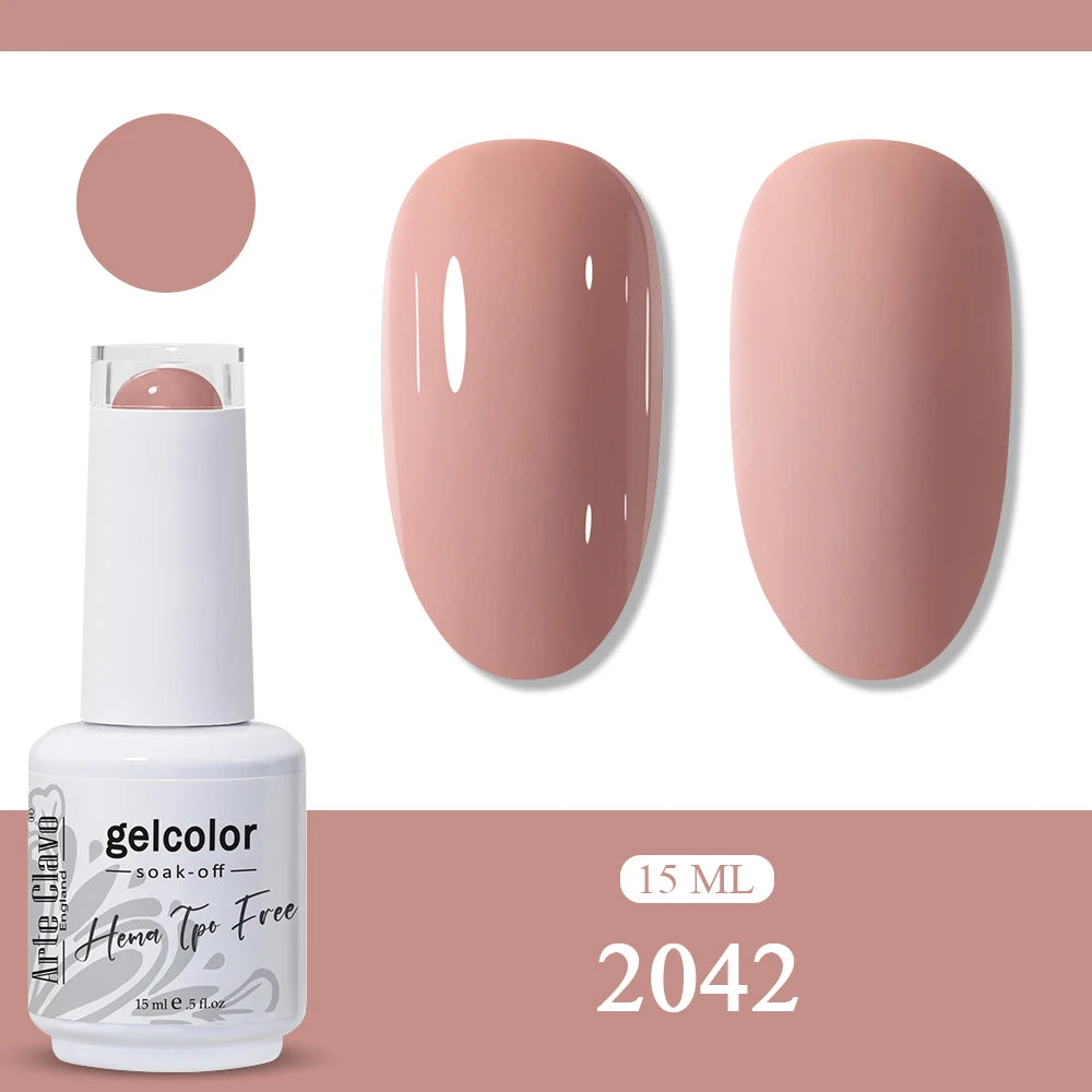 Arte Clavo Neon Rainbow Colors Gel Nail Polish Semi Permanent Art UV