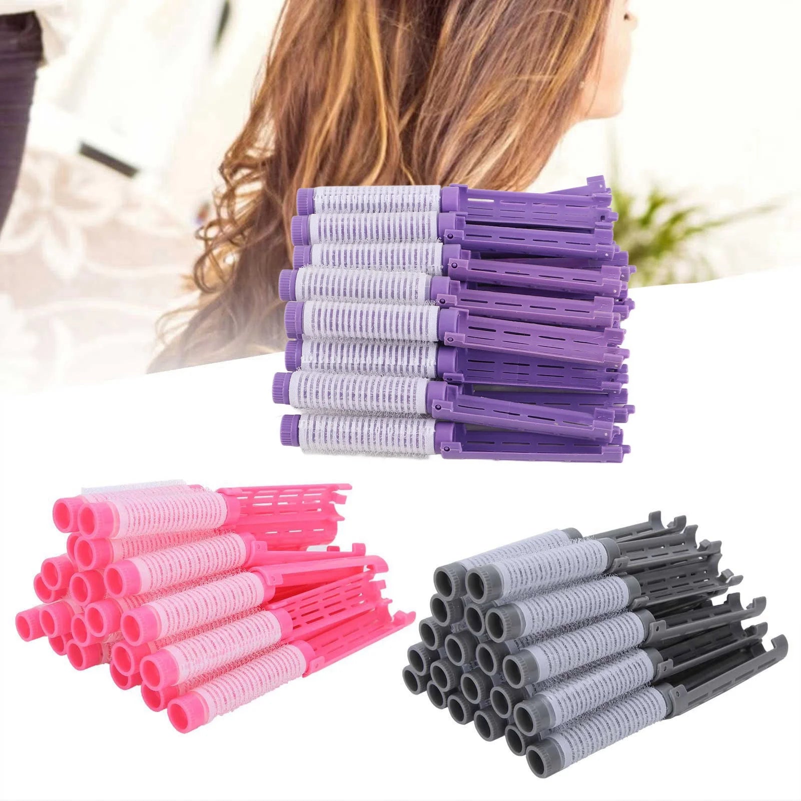 20pcs Hair Perm Rods Perming Rod Hair Roller Curler Hairdressing Tool Kit Perm Rods Tool Hair Styling Tool Qme