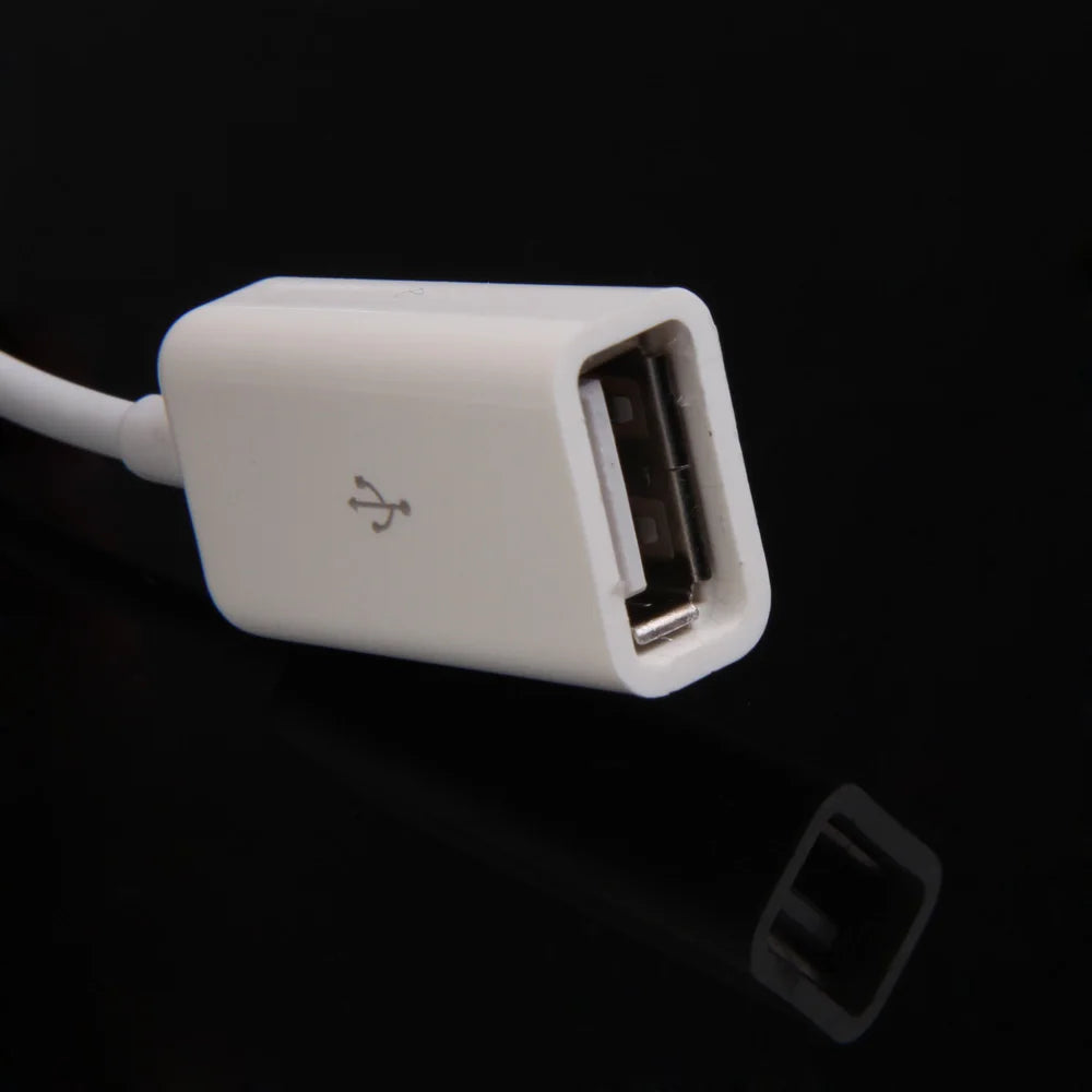 3.5mm AUX To USB 2.0 Headphone Cable AUX Audio Jack To USB 2.0 Female Converter Cable for Vehicular Audio Qme