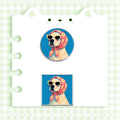 Cute Cartoon Labrador Dog Enamel Pin Lovely Pet Puppy Metal Brooch For Backpack Clothes Decor Collection Creative Holiday Gifts Qme style3-group