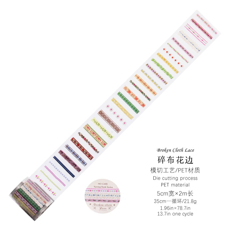 50mm*2m Aesthetic Stationery Stickers Washi Tapes Scrapbooking Supplies Japanese Cute korean stationery Journaling Masking tape Qme A1