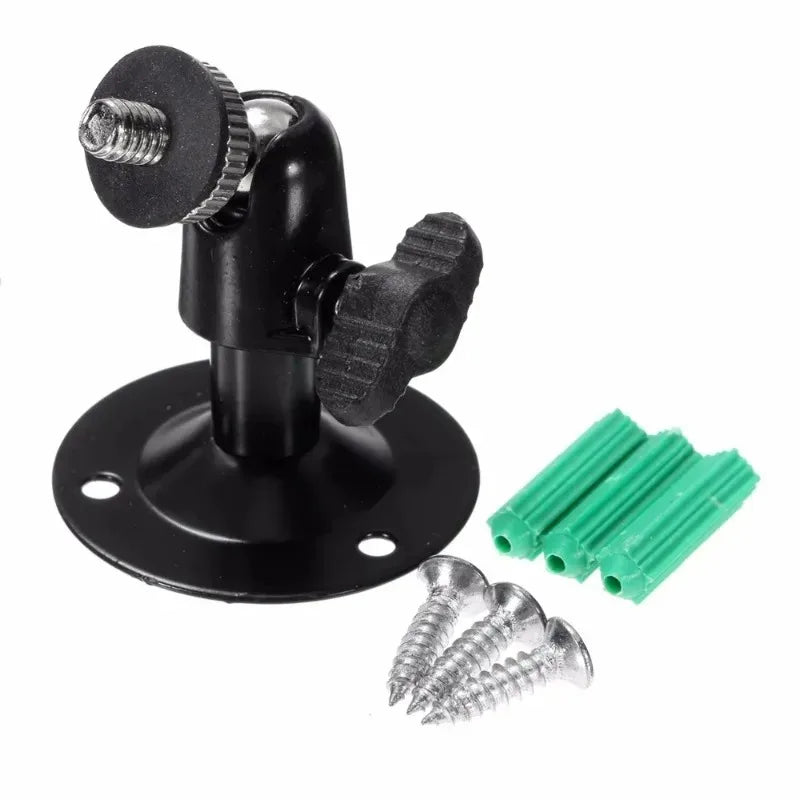 4pcs Wall Mount Bracket Metal Holder Secure Rotary CCTV Camera Stand for Security Surveillance Camera Installation Qme
