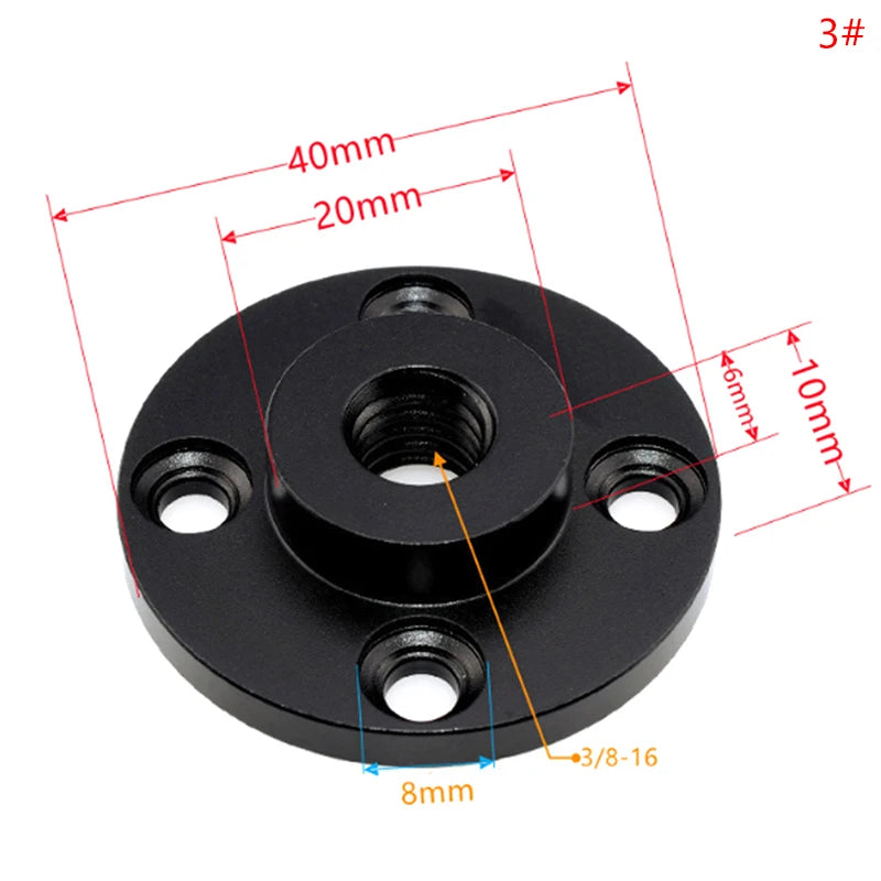 Shoe Mount Metal Thread Screw Nut Adapter Tripod Bracket Accessories Qme 3