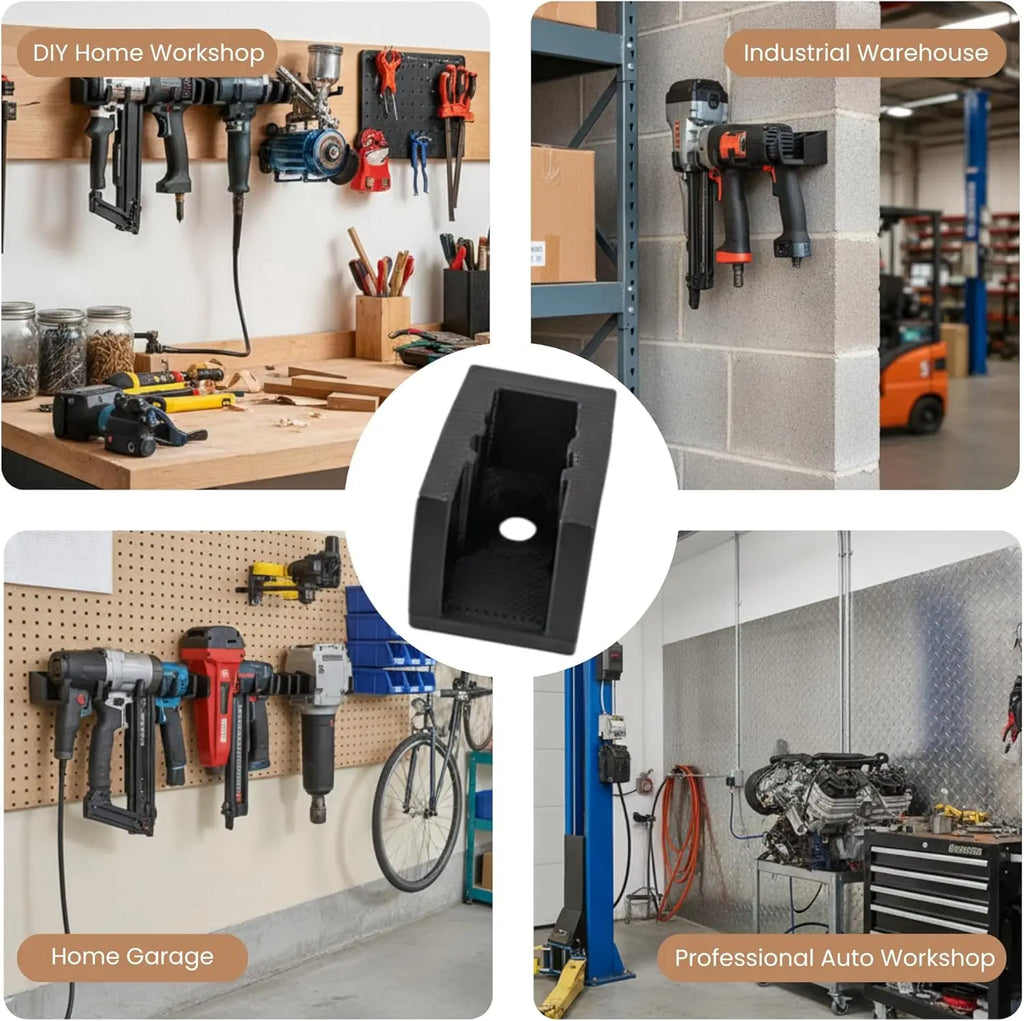 Universal Air Tool Holder & Hanger for Mechanic Tools, Heavy Duty Pneumatic Wall-Mounted Tool Organizer for Service Truck Qme