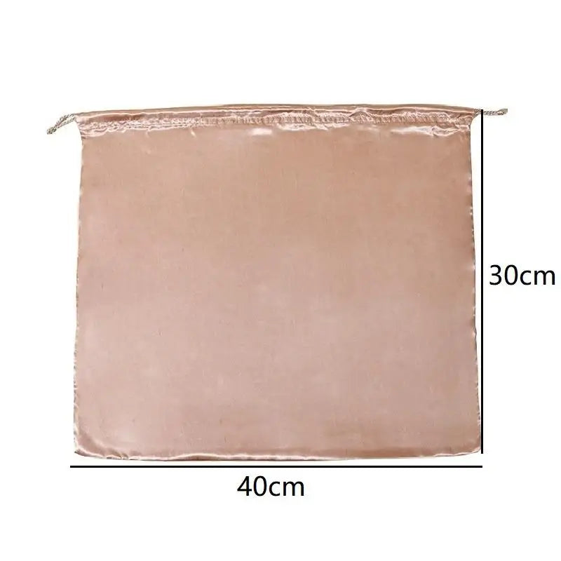 Dustproof Travel Drawstring Pouch Thick Dust Cover Storage Bags Qme M Pink