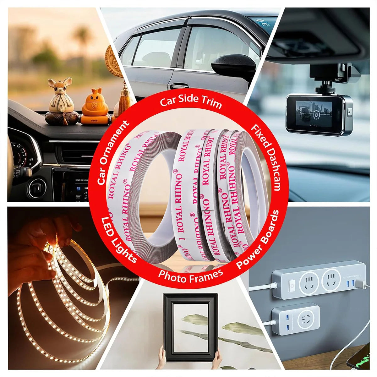 450CM Extra Strong Double Sided Tape Adhesive Car Special Tear Off Without Leaving Traces High Viscosity Mounting Fixing Sticky Qme
