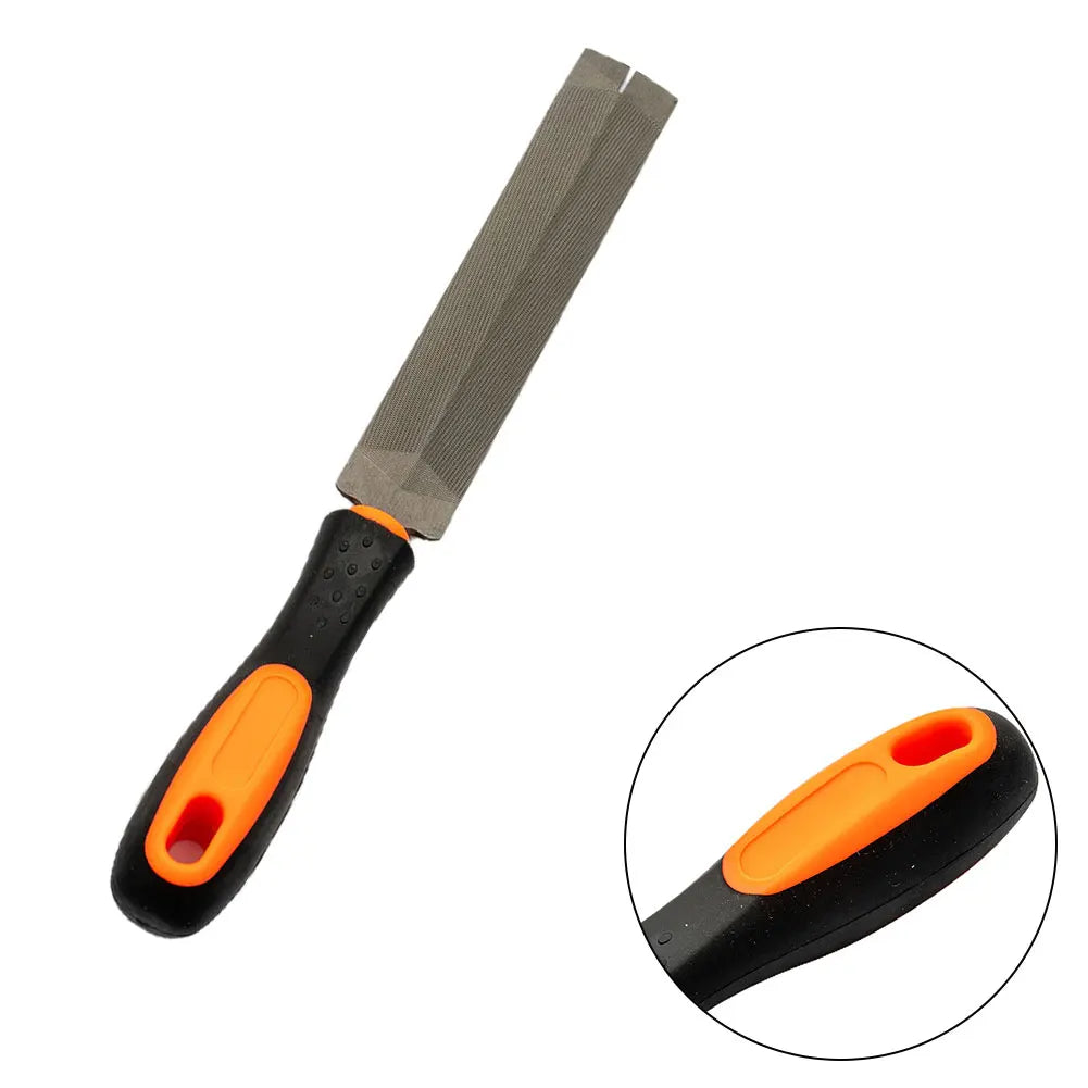 Fine-Toothed Metal Files For Metalworking Woodworking Steel Flat File Half-Round File Tools Sanding Tools Hand Operated Tools Qme