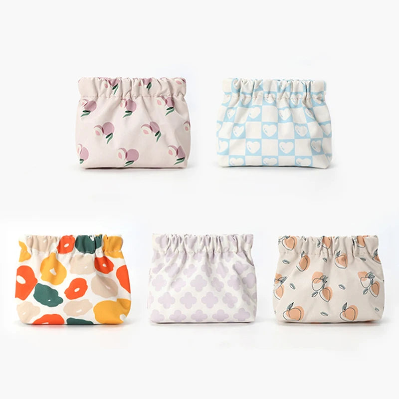 Napkin Towel Cosmetics Cotton Coin Purse Organizer Sanitary Storage Qme
